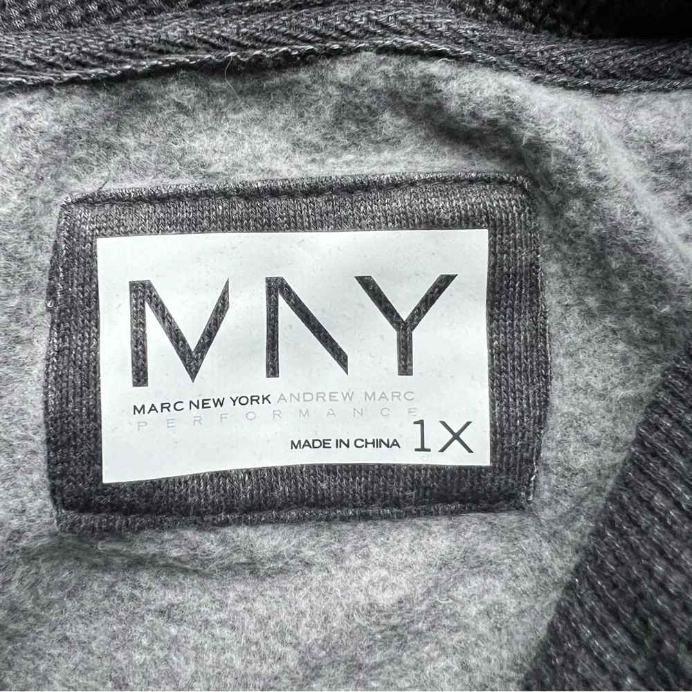 Marc New York Women’s Charcoal Pullover Sweater Cowl Neck Plus Size 1X